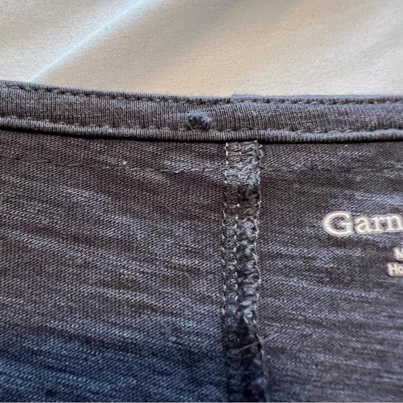 Garnet Hill Trapeze Grey Teal Jersey Swing Shift Dress Scoop Neck LARGE GUC - Picture 12 of 12